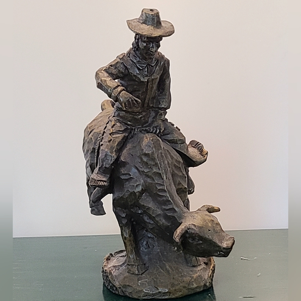 Rustic Cowboy Sculpture Set - Picture 14 of 16